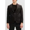 Ron Tomson Notch Lapel Zip Blazer In Multi