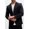 Ron Tomson Notch Lapel Zip Blazer In Multi