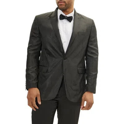 Ron Tomson Peak Lapel Tuxedo Jacket<br /> In Black