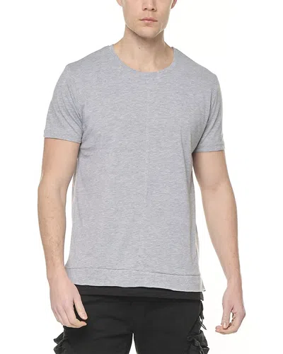 Ron Tomson Scoop Neck T-shirt In Gray