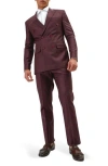 Ron Tomson Super 120s Wool Double Breasted Tuxedo Jacket
