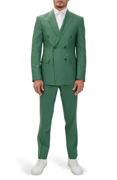 Ron Tomson Super 120s Wool Double Breasted Tuxedo Jacket