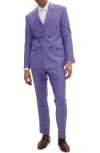 Ron Tomson Super 120s Wool Double Breasted Tuxedo Jacket