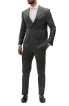 Ron Tomson Super 120s Wool Double Breasted Tuxedo Jacket