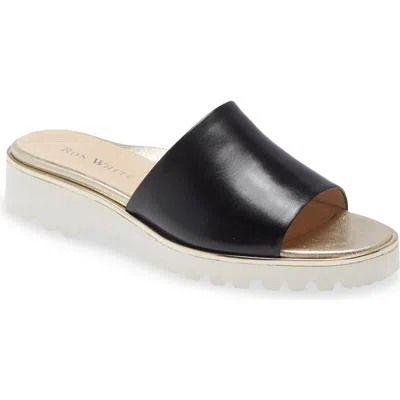 Ron White All Day Heels(r) Carley Water-resistant Slide Sandal In Onyx Platino