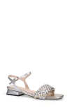 Ron White Barbra Ankle Strap Sandal In Silver