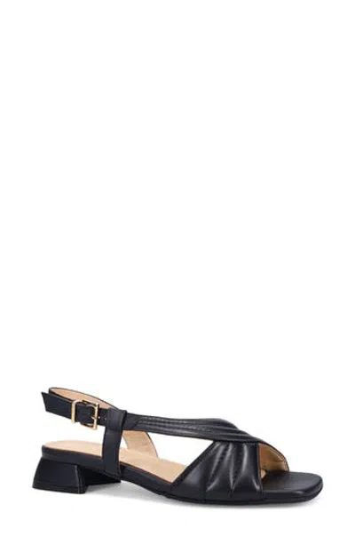 Ron White Blair Slingback Leather Sandal In Black