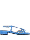Ron White Brooke Cut-out Strap Sandals In Blue
