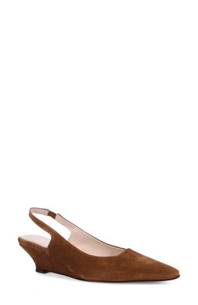 Ron White Bryne Pointed Toe Slingback Pump In Brown