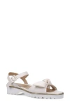 Ron White Cairi Leather Knot Ankle-strap Sandals
