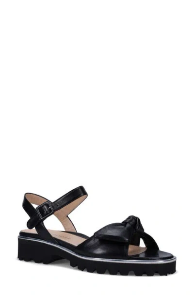 Ron White Cairi Ankle Strap Platform Sandal In Onyx