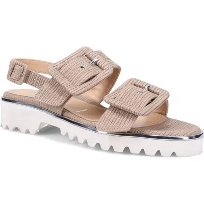 Ron White Callie Epi Slingback Platform Sandal In Neutral