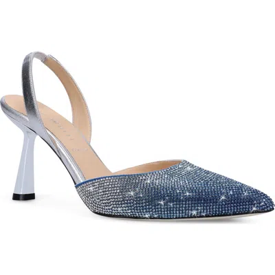 Ron White Daphny Slingback Pointed Toe Pump In Blue
