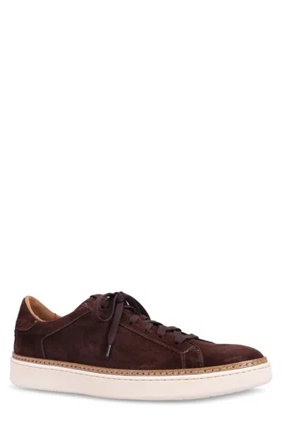 Ron White Derrek Weatherproof Suede Sneaker In Burgundy