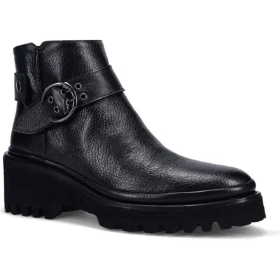 Ron White Elodie Buckle Lugged Sole Bootie In Black