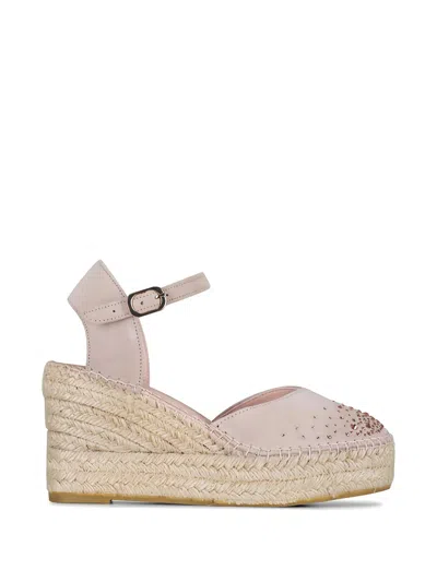 Ron White Embellished Heeled Espadrilles In Pink