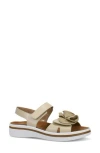 Ron White Frances Slingback Platform Wedge Sandal In Sand