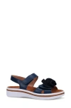 Ron White Frances Slingback Platform Wedge Sandal In French Navy