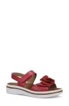Ron White Frances Slingback Platform Wedge Sandal In Lipstick