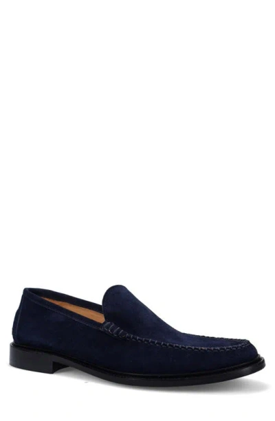 Ron White Henley Suede Loafer In Navy