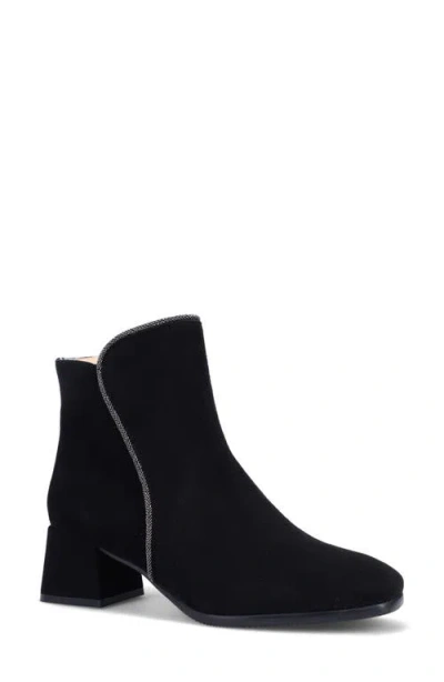 Ron White Janelle Water Resistant Bootie In Onyx Suede