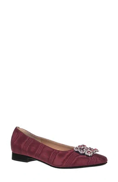 Ron White Jorja Weatherproof Flat In Burgundy