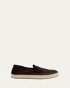 Ron White Dylan Penny Loafer Sneaker In Chocolate