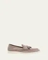Ron White Men's Jaxon Weatherproof Suede Tassel Loafers In Shark