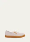 RON WHITE MEN'S WILBUR SUEDE SLIP-ON SNEAKERS