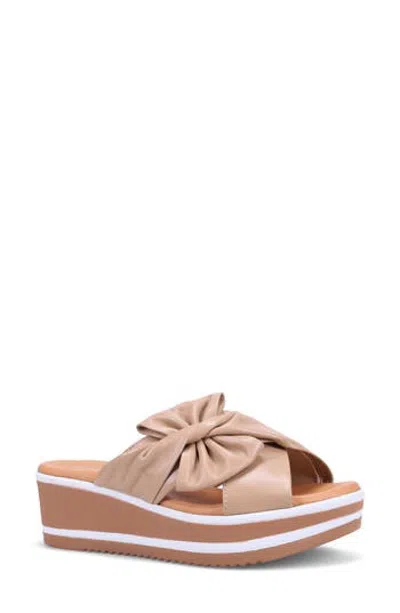 Ron White Paislee Platform Wedge Salide Sandal In Animal Print