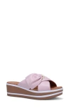 Ron White Patrika Platform Wedge Slide Sandal In Blush