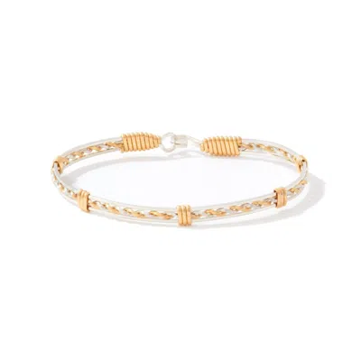 Ronaldo Women's Be Still Bracelet In Gold And Sterling Silver Artist Wire In Multi