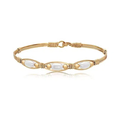 Ronaldo Women's Bella Bracelet In Gold With Pearls In Multi