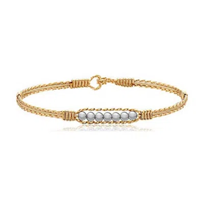 Ronaldo Women's Power Of Prayer Bracelet In Gold And Sterling Silver - Silver Beads In Multi