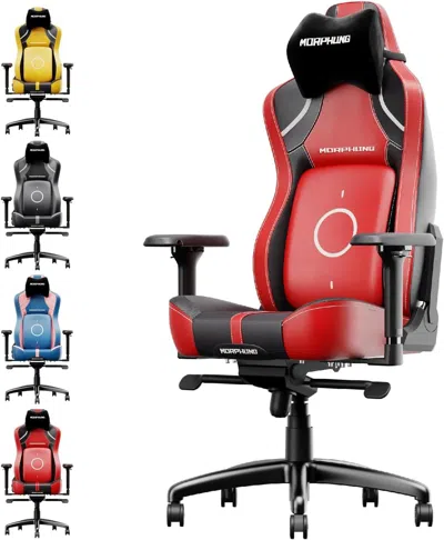 Rondzakz C-l42r Gaming Chair - -red+black-pu Leather