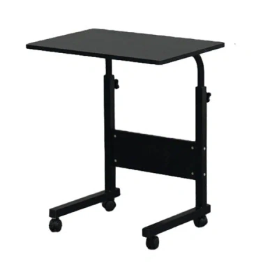 Rondzakz Removable P2 15mm Chipboard & Steel Side Table With Baffle Black