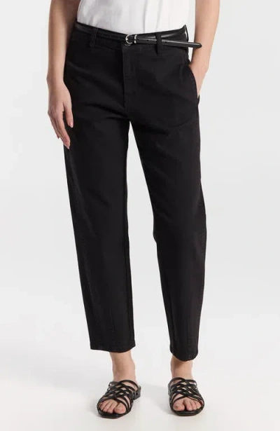 Ronen Chen Brisbane Straight-leg Cropped Trousers In Black