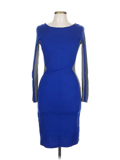 Pre-owned Ronen Chen Cocktail Dress In Blue