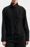 Ronen Chen Lilit Cropped Jacket In Black
