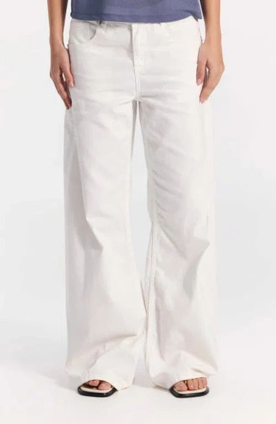 Ronen Chen Mid-rise Extra Wide-leg Jeans In White