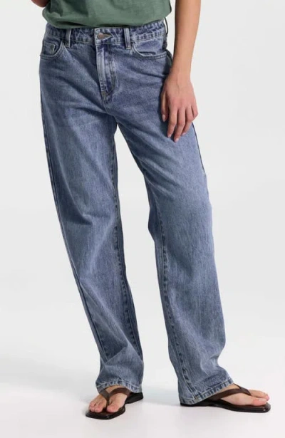 Ronen Chen Mid-rise Relaxed Straight-leg Jeans In Blue