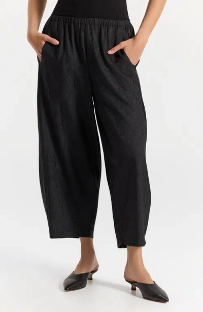 Ronen Chen Orian Cropped Flowy Pants In Red