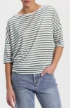 Ronen Chen Striped T-shirt In Green