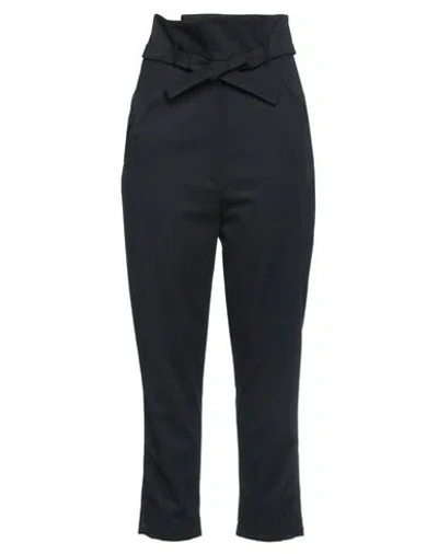 Roni Helou Woman Pants Black Size L Wool, Cotton, Nylon
