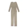 Roni Ilan Mud Dyed Long Mud Ecru Bodysuit In Brown