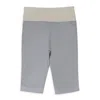 Roni Ilan Satin And Mud Dyed Jersey Silver Shorts In Grey
