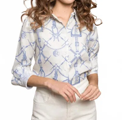 Ronner Design Morsetti Linen Shirt In Cielo In Neutral