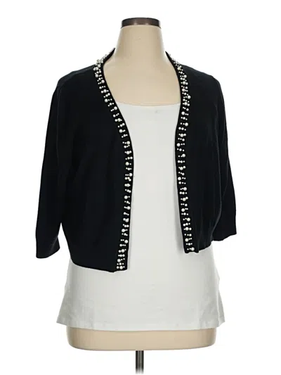 Pre-owned Ronni Nicole Cardigan Sweater In Black