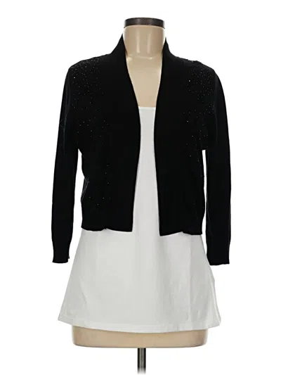 Pre-owned Ronni Nicole Cardigan Sweater In Black