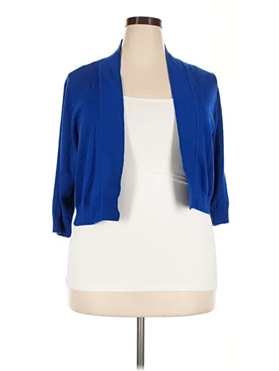 Pre-owned Ronni Nicole Cardigan Sweater In Blue